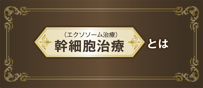 （エクソソーム治療）幹細胞治療とは