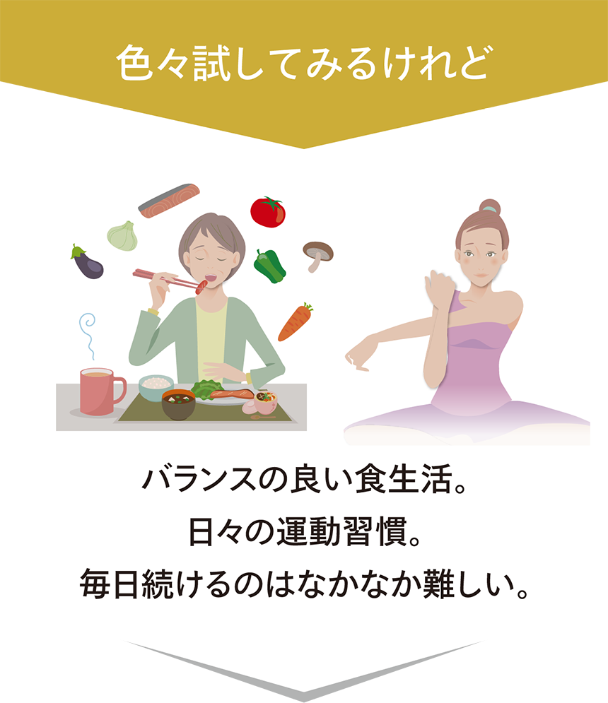 色々試してみるけれどバランスの良い食生活。日々の運動習慣。毎日続けるのはなかなか難しい。